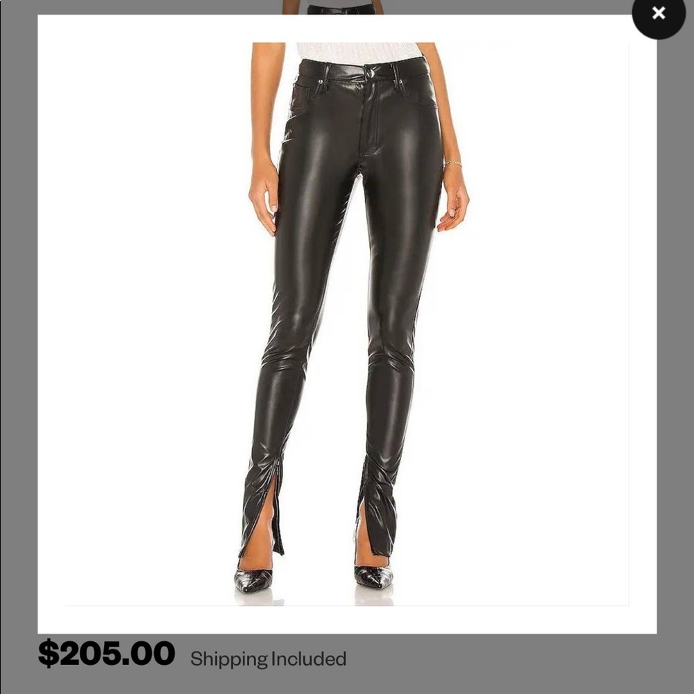 NWT weworewhat stiletto zip vegan leather